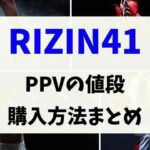 RIZIN43のPPVの値段や購入方法まとめ！一番安く見る方法はU-NEXT？