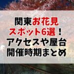 【2025年最新版】関東のお花見おすすめスポット6選！アクセス・駐車場・屋台・開催期間も徹底解説