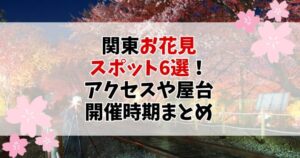 【2025年最新版】関東のお花見おすすめスポット6選！アクセス・駐車場・屋台・開催期間も徹底解説