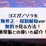 「ヨスガノソラ」通常版と規制解除版の違いは？海苔なしはどこで見れる？無料で全話見る方法